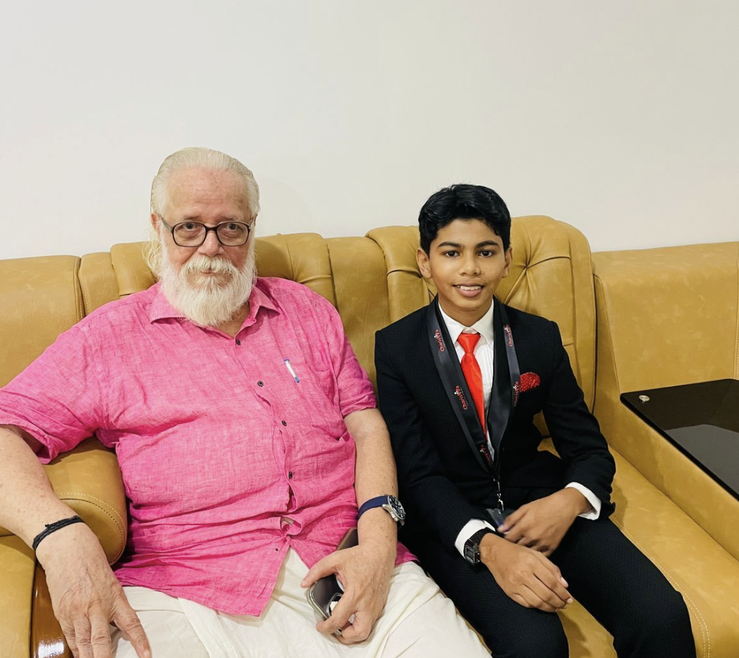 Riza with Nambi Narayanan